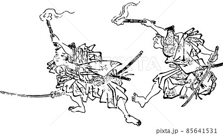 討ち入りの武士たちのイラスト素材 [85641531] - PIXTA