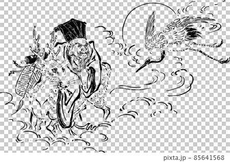 Jurojin on the clouds 85641568
