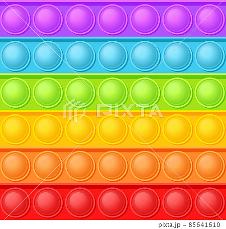 Rainbow Pop it Seamless Background Pattern. Vector Rainbow Pop it Seamless Background Pattern. Vector 85641610