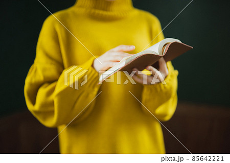 読書するニットの女性 読書するニットの女性 85642221