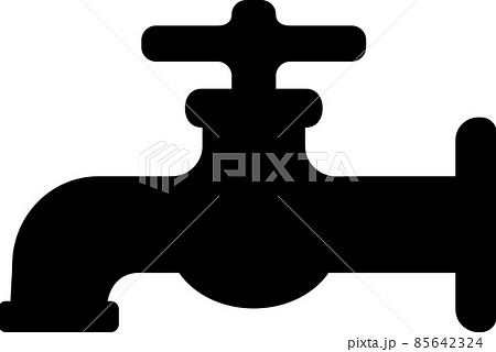 蛇口のシンプルでかわいいシルエットのイラスト素材