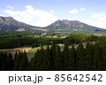 熊本県阿蘇郡高森町「らくだ山」展望台からの眺望 85642542