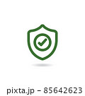 Shield Done icon vector image. Stock Vector illustration isolated on white background. 85642623