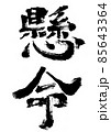 懸命（筆文字・手書き） 85643364