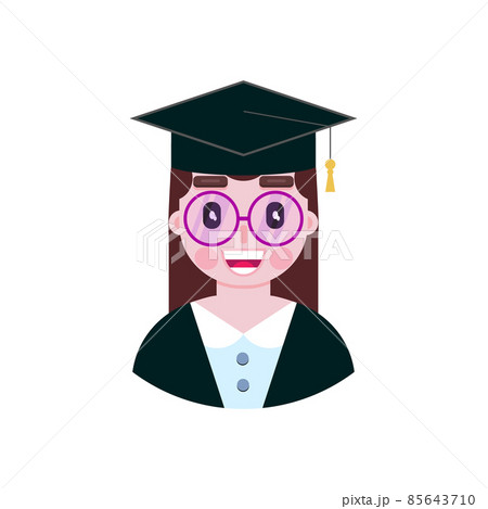 Woman student in flat style 85643710