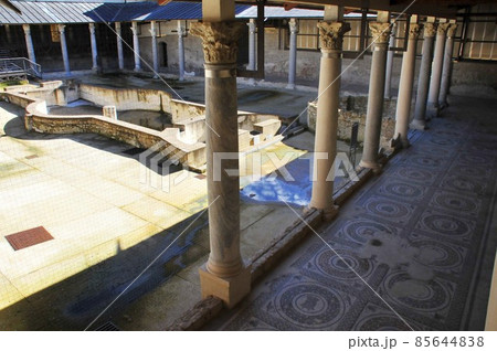イタリア、シチリア島、ピアッツァ・アルメリーナ、カサーレの古代ローマの別荘、モザイクで飾られた床 85644838