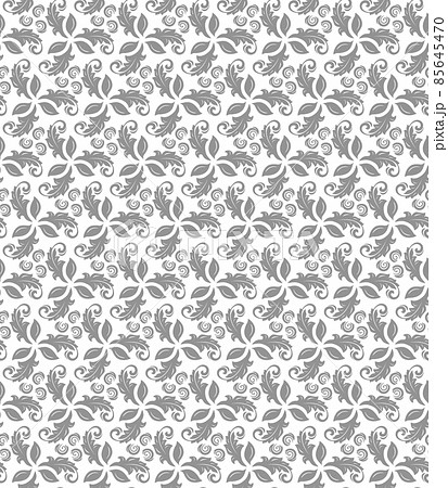 Floral Seamless Vector Pattern With Leaves 85645470