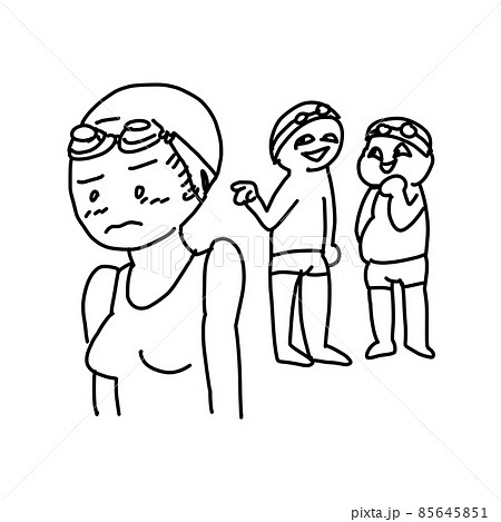 プールの授業中 85645851