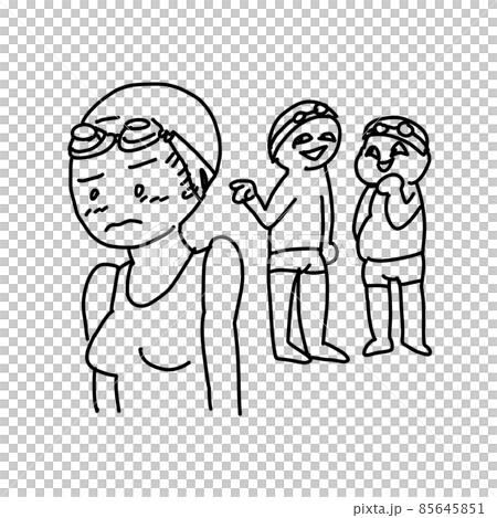 プールの授業中 85645851