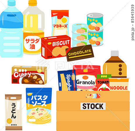 買い置きの食料品、ストックのイラスト素材 [85645939] - PIXTA