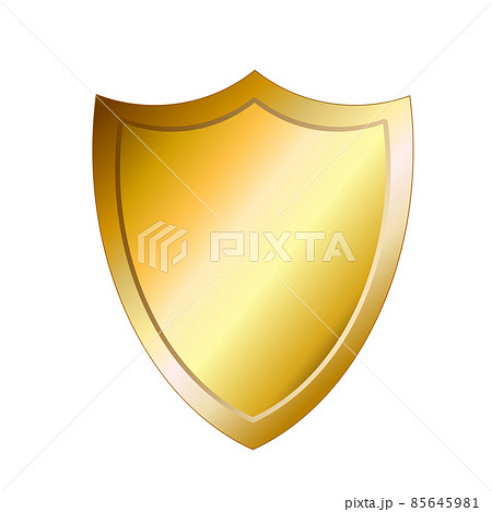 golden shield protection icon image vector illustration design, stock vector illustration 85645981