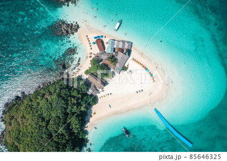 Aerial view of Koh Khai Nok in Phuket, Thailand 85646325