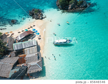 Aerial view of Koh Khai Nok in Phuket, Thailand 85646546