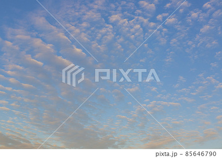 Dramatic colorful sky with afterglow and illuminated clouds 85646790