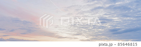 Dramatic colorful sky with afterglow and illuminated clouds 85646815