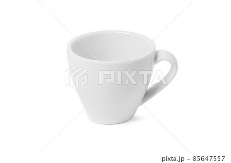 White tea cup for drink isolated on white background. Ceramic coffee cup or mug close up. Mock-up classic porcelain utensils. Blank ceramic mug mockup template for branding on white. White tea cup for drink isolated on white background. Ceramic coffee cup or mug close up. Mock-up classic porcelain utensils. Blank ceramic mug mockup template for branding on white. 85647557