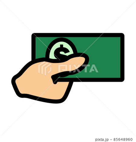 Hand Holding Money Icon 85648960