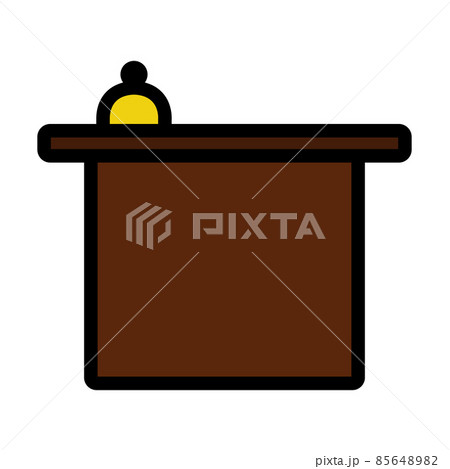 Hotel Reception Desk Icon Hotel Reception Desk Icon 85648982