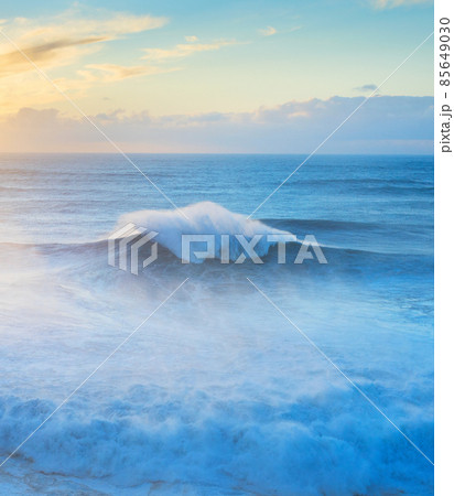 Atlantic ocean sunset Portugal waves 85649030