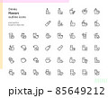 Drinks flavors outline icons 85649212