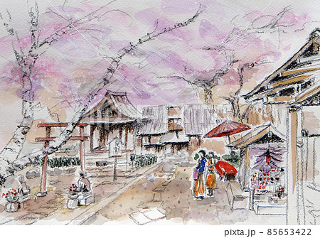 桜のお花見でにぎわう光傳寺・淡嶋明神・七坂巡り 桜のお花見でにぎわう光傳寺・淡嶋明神・七坂巡り 85653422