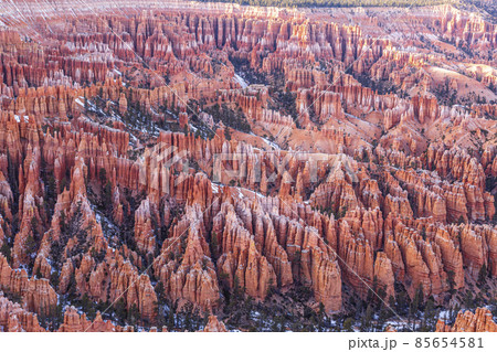 Picture of Bryce Canyon in Utah in winter during daytime Picture of Bryce Canyon in Utah in winter during daytime 85654581