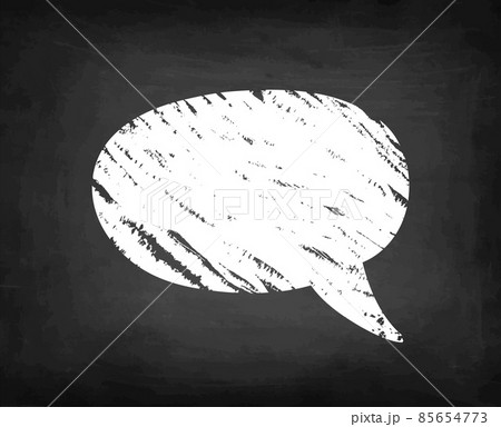 Speech bubble chalk sketch. Speech bubble chalk sketch. 85654773