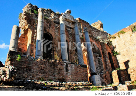 イタリア、シチリア島、タオルミーナ、ギリシア劇場 イタリア、シチリア島、タオルミーナ、ギリシア劇場 85655987