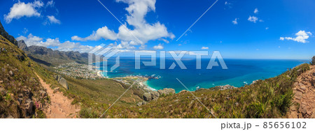 Panoramic view from Lions head hiking trail to Clifton 85656102