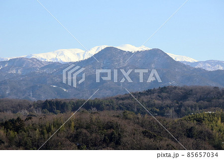 山代温泉 展望台から見る白山（展望台 石川県 加賀市） 85657034