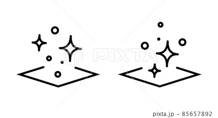 Clean surface icon. Vector easy cleaning symbol 85657892