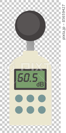 騒音の大きさを測定する騒音測定器のイラスト素材 [85659427] - PIXTA