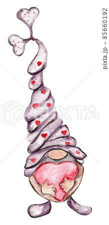 Watercolor baking gnome Watercolor baking gnome 85660192