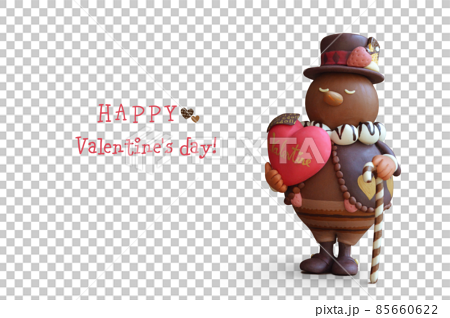 チョコレート紳士のバレンタイン　クレイアート 85660622
