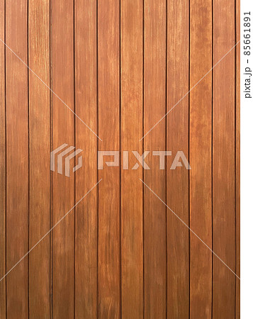 繊細な木目のある薄茶色の縦目の板が並ぶ板壁の縦長の背景画像 85661891
