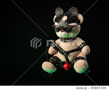 bdsm accessories on a teddy bear bdsm accessories on a teddy bear 85665706