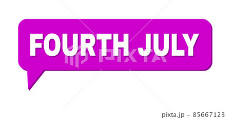 Chat FOURTH JULY Colored Bubble Frame 85667123