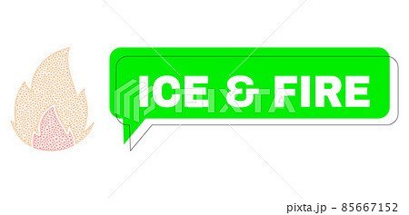 Shifted Ice & Fire Green Phrase Cloud and Mesh Network Fire 85667152