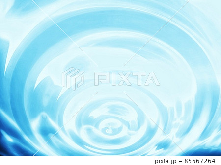 水面に広がる波紋のイラスト 85667264