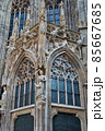 Exterior Details of St. Stephen's Cathedral, the church of Roman Catholic Archdiocese. Vienna, Austria. 85667685