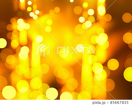 Golden blurred background with bokeh and light effects - abstract illustration Golden blurred background with bokeh and light effects - abstract illustration 85667835