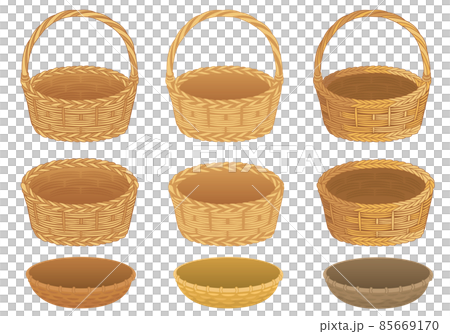 Illustration set of basket and colander 85669170