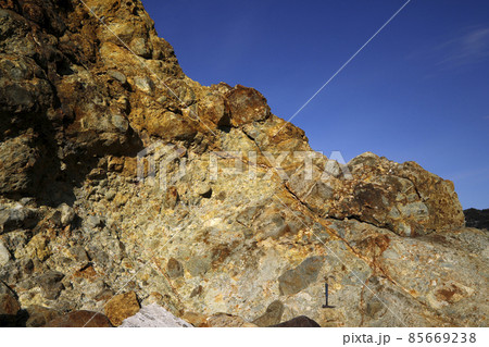凝灰角礫岩の露頭 85669238