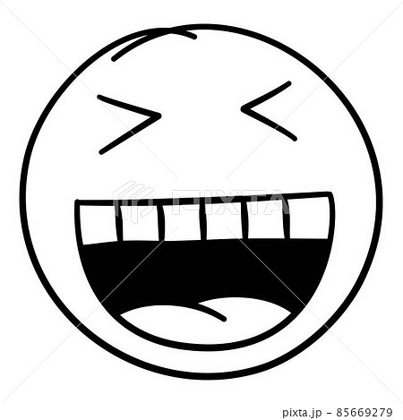 Doodle emoji. Doodles image pictogram, Smile emotion funny face, happy fun emoticon line icon, sad hand drawn, neat outline isolated vector illustration. Illustration of emotion face expression 85669279