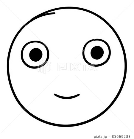 Doodle emoji. Doodles image pictogram, Smile emotion funny face, happy fun emoticon line icon, sad hand drawn, neat outline isolated vector illustration. Illustration of emotion face expression 85669283