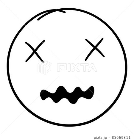Doodle emoji. Doodles image pictogram, Smile emotion funny face, happy fun emoticon line icon, sad hand drawn, neat outline isolated vector illustration. Illustration of emotion face expression Doodle emoji. Doodles image pictogram, Smile emotion funny face, happy fun emoticon line icon, sad hand drawn, neat outline isolated vector illustration. Illustration of emotion face expression 85669311