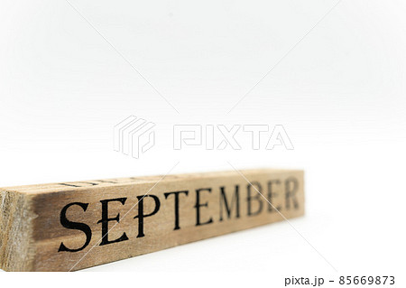 9月・SEPTEMBERの文字とコピースペース 85669873