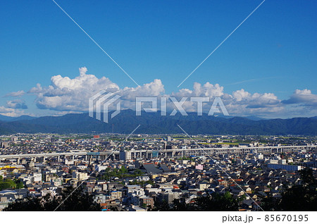 足羽山からの福井市東部の眺め 足羽山からの福井市東部の眺め 85670195