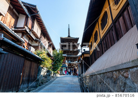1月の京都 八坂の塔 1月の京都 八坂の塔 85670516