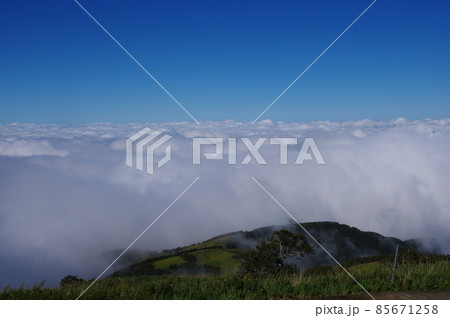 部子山　能楽の里牧場跡からの池田町上空の雲海の眺め　福井県今立郡池田町 85671258